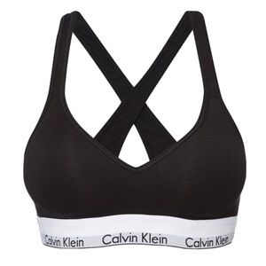 Calvin Klein Modern Cotton Padded Bralette - Black - Medium